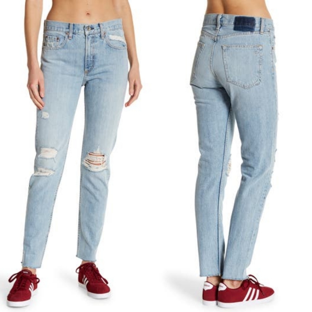 rag & bone High Rise Jeans Marilyn Size 24 Slim Boyfriend Jeans